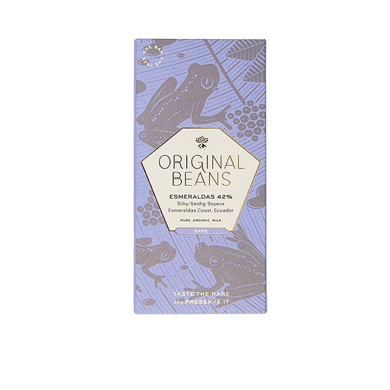 Esmeraldas Ecuador, 42% Milch Schokoladentafel, 70g, von Original Beans, BIO, 70 g