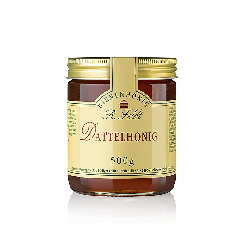 Imkerei Feldt - Dattel-Honig, dunkel, flüssig, harmonisch, 500 g
