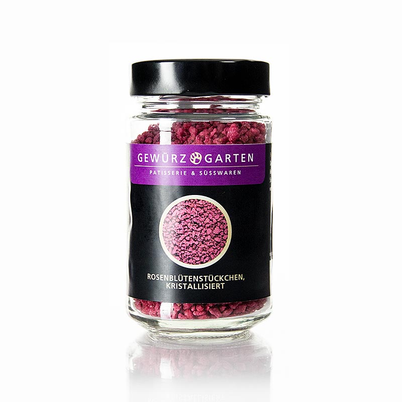 Gewürzgarten Rosenblüten-Stückchen, kristallisiert, 140 g