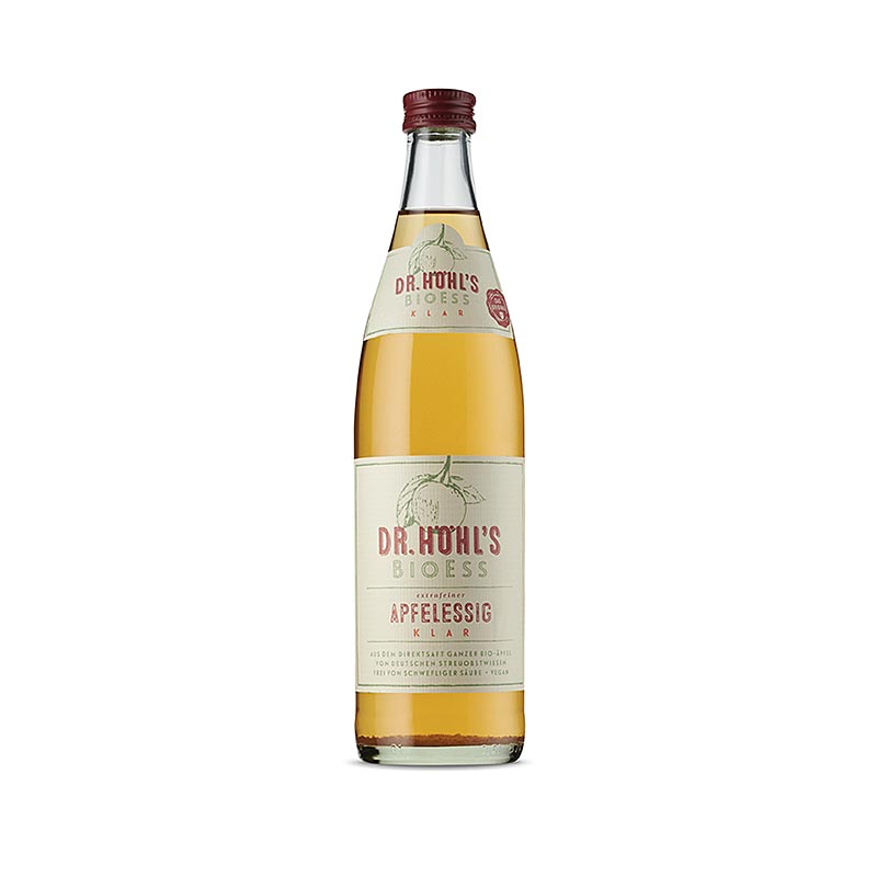 Apfel-Essig, Dr. HÖHL´S BioEss klar, vegan, BIO, 500 ml