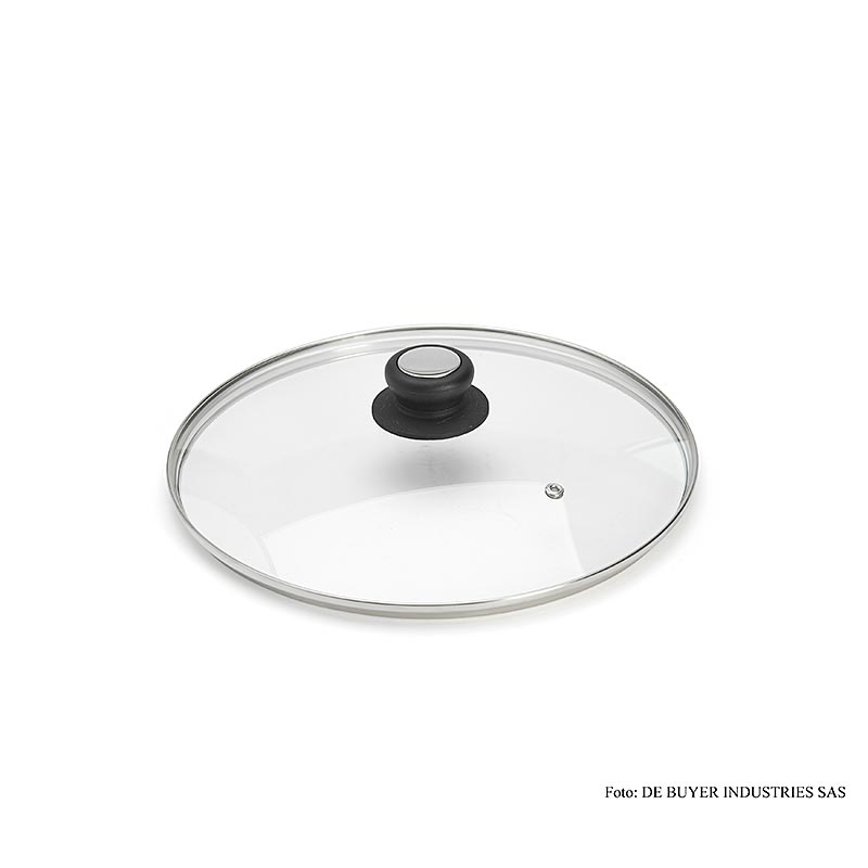 deBUYER Glasdeckel mit Bakelitgriff, 28 cm, 1 St
