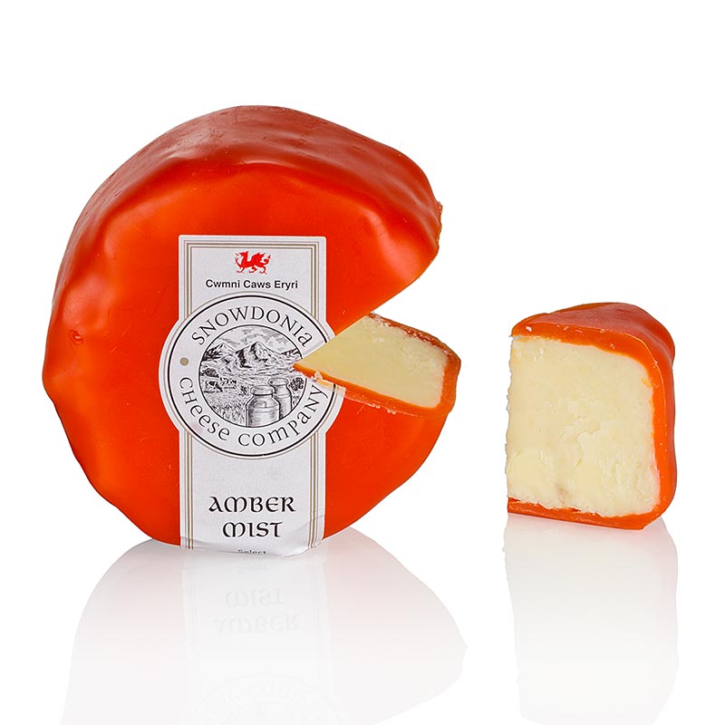 Snowdonia - Amber Mist, Cheddarkäse mit Whisky, oranger Wachs, 200 g