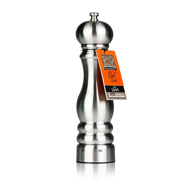 Peugeot Salzmühle PARIS U´SELECT, 22 cm hoch, einstellbar, Edelstahl, 1 St
