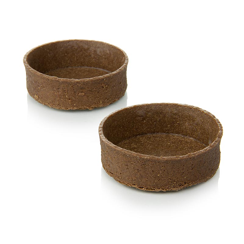 Dessert Tartelettes - Filigrano, rund, ø 5,3 cm, H 1,7 cm, Schokomürbteig, 144 St