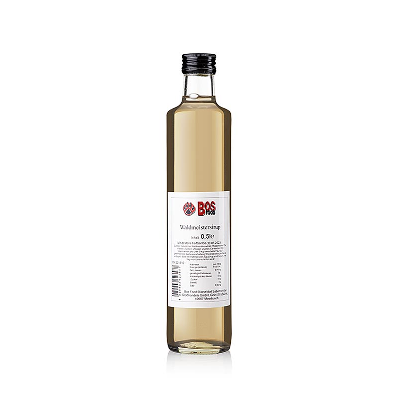 BOS FOOD Waldmeistersirup extra, ohne Farbstoff, 500 ml