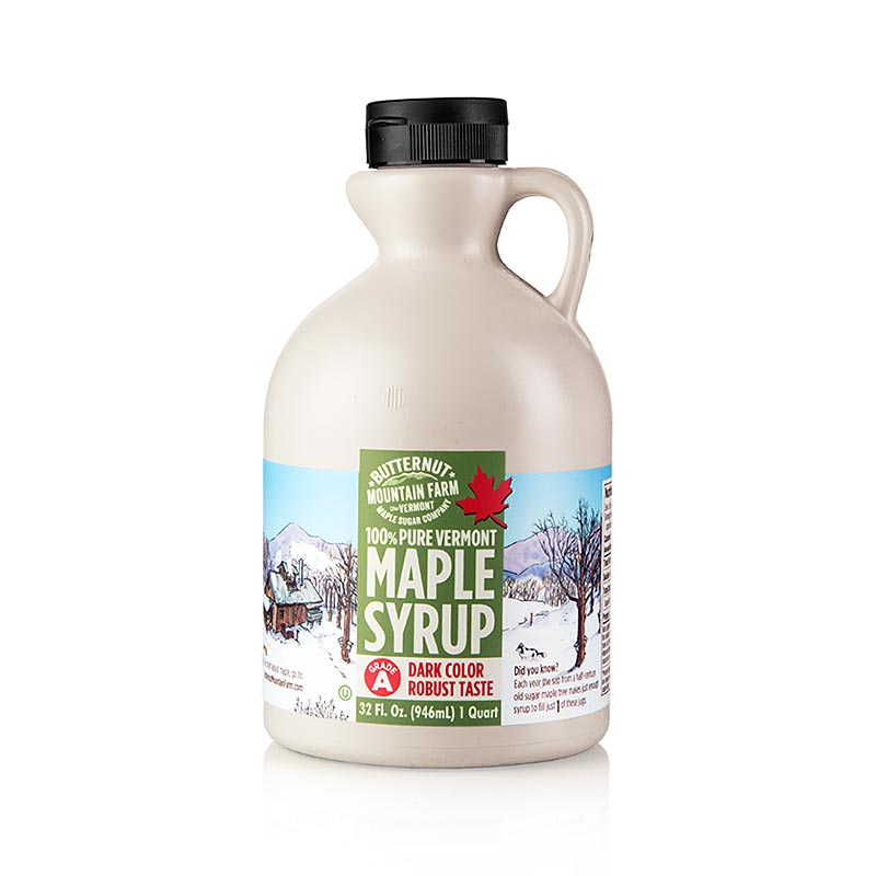 Ahornsirup - Dark Robust, Vermont, 946 ml