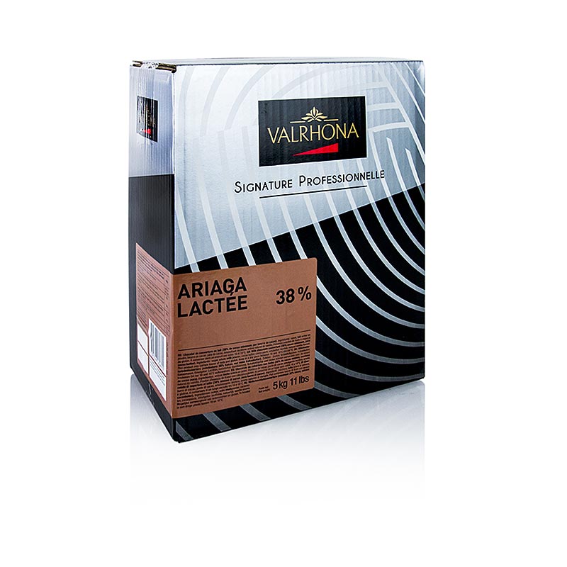 Valrhona Ariaga Lactee, Milchschokolade Couverture, Callets, 38% Kakao, 5 kg