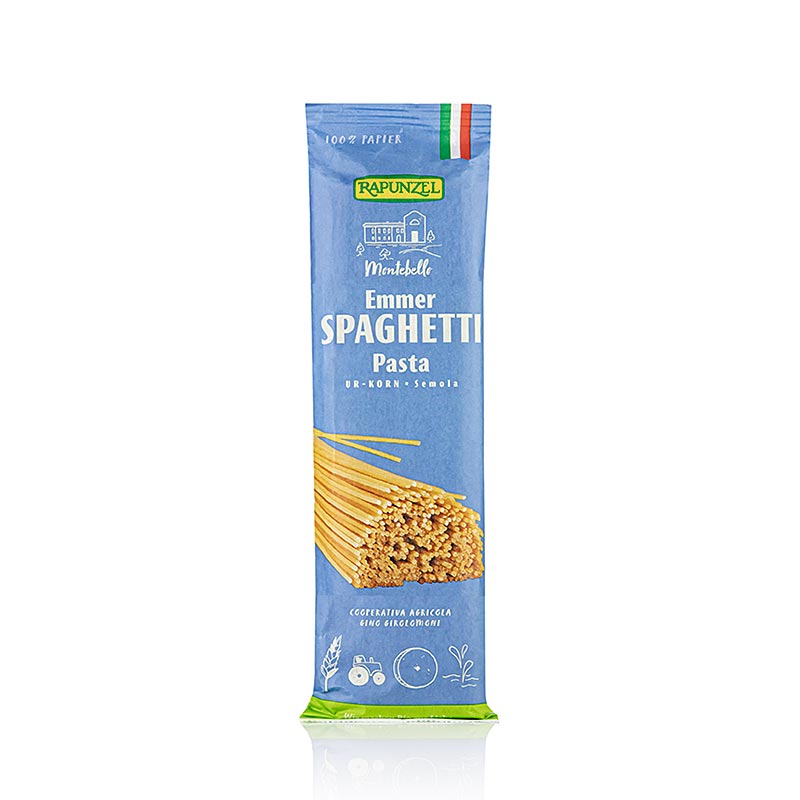 Rapunzel, Emmer Nudeln - Spaghetti, Semola, BIO, 500 g