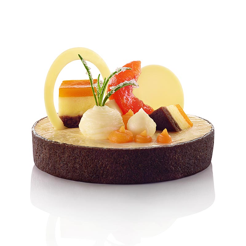 HUG - Dessert-Tartelettes - Filigrano, rund, ø 8,3cm, H 2cm, Schokomürbeteig, 55 St
