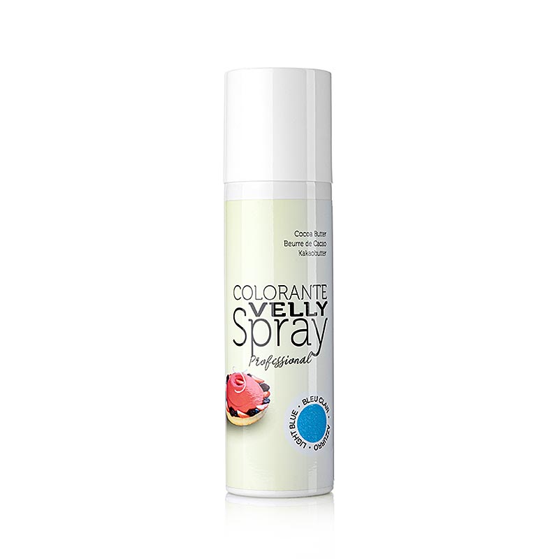 Kakaobutter Spray, Velvet/Samt Effekt, hellblau, Velly, 250 ml