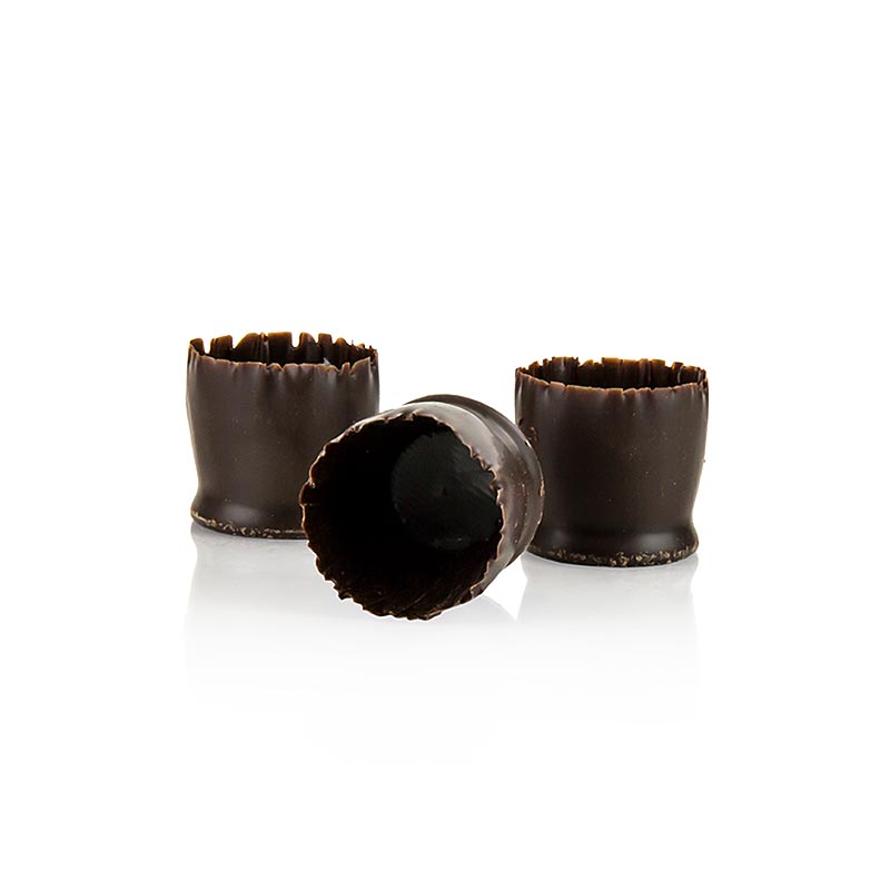 Callebaut - Schokoform - "Snobinettes", dunkle Schokolade, ø 23-27mm, 26mm hoch, Mona Lisa,