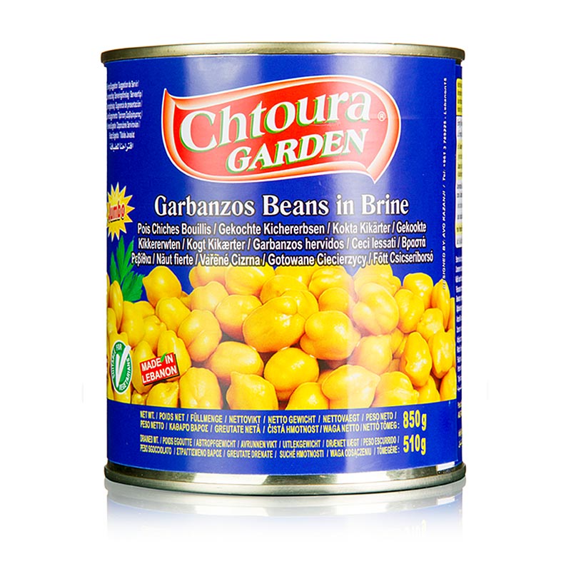 Chtoura Garden - Kichererbsen, in Salzlake, 850 g