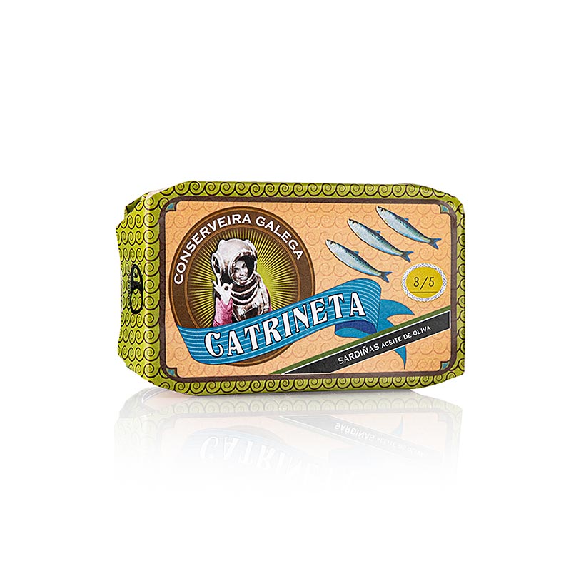 Catrineta - Sardinen, ganz, in Olivenöl, 3-5 Stück, 115 g