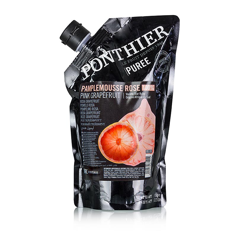 Püree - Rosa Grapefruit, 100% Frucht, ungezuckert, 1 kg