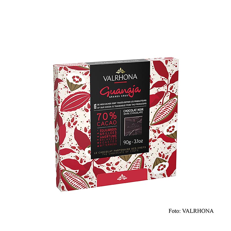 Valrhona Carré Guanaja - Bitterschokoladentäfelchen, 70% Kakao, 90 g, 18 x 5g