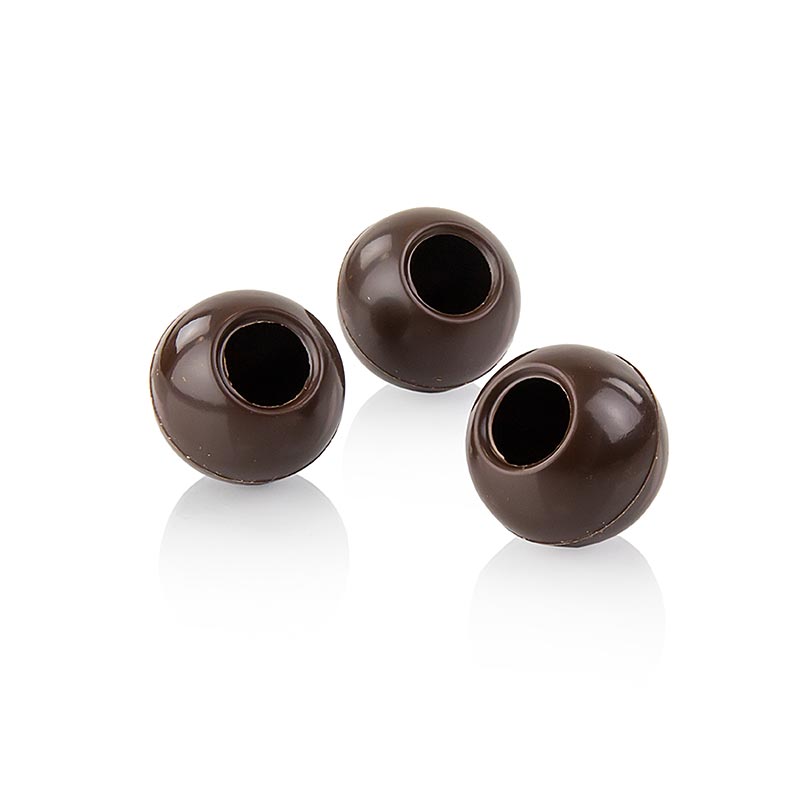 Trüffel-Hohlkugeln, Zartbitterschokolade, ø 29 mm, Läderach, 1,436 kg, 378 St