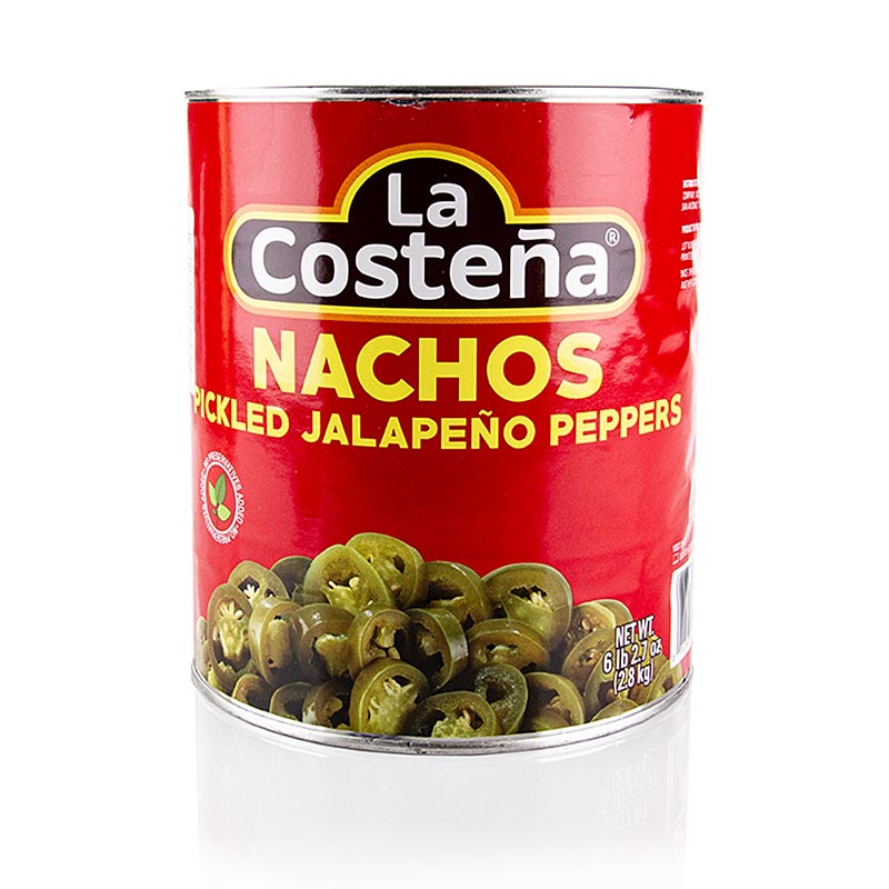 Chili Schoten - Jalapenos, geschnitten (La Costena), 2,8 kg