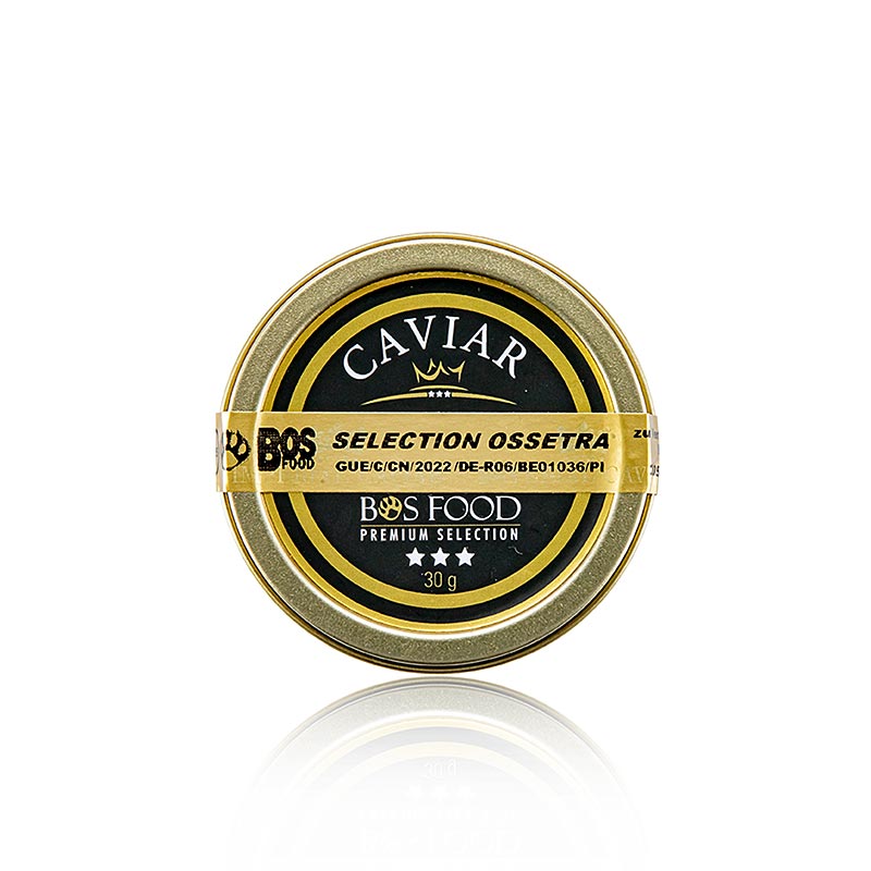 Selection Ossetra Kaviar (Acipenser gueldenstaedtii), 30 g