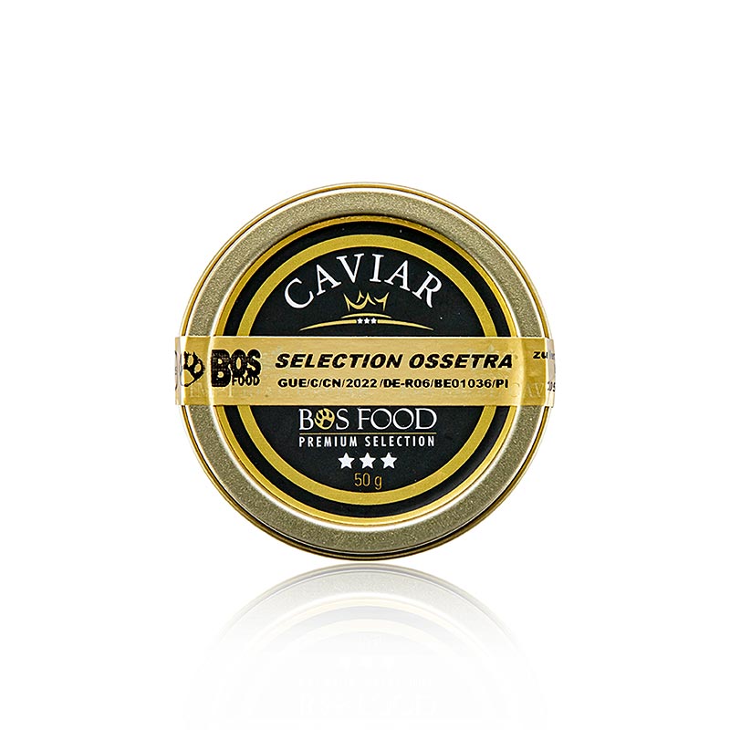 Selection Ossetra Kaviar (Acipenser gueldenstaedtii), 50 g