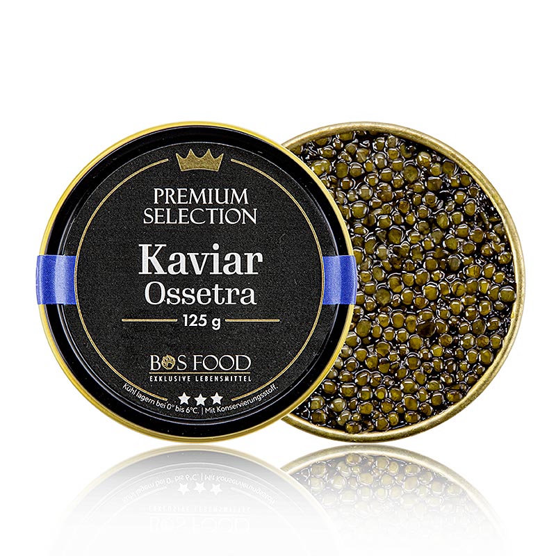 CHEF FOOD Premium Selection - Ossetra/Osietra Kaviar, Acipenser gueldenstaedtii, China, 125 g