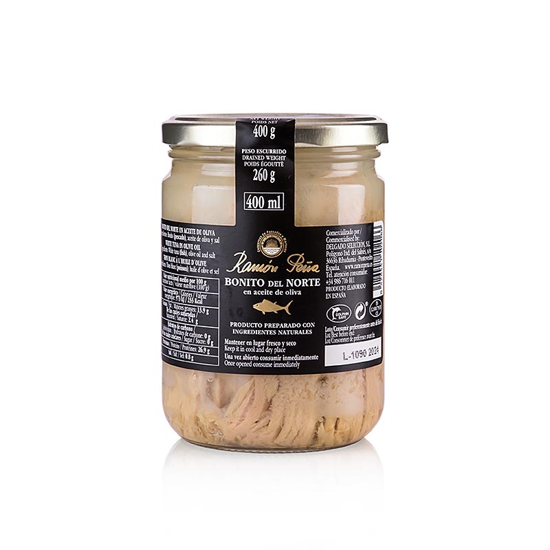Weißer Thunfisch "Bonito del Norte" Rückenfleisch Olivenöl, RAMON PEÑA GOLD, 400