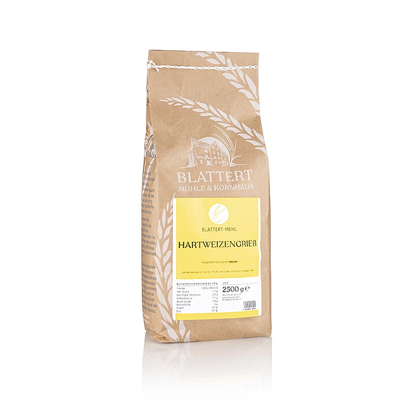 Hartweizengriess, Blattert Mühle, 2,5 kg