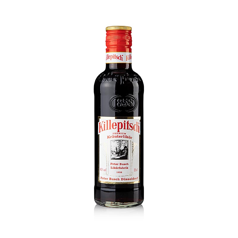 Killepitsch, Kräuterlikör, 42% vol., Likörfabrik Peter Busch, 350 ml