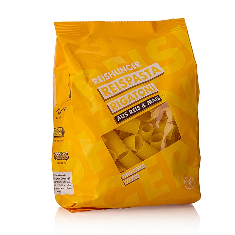 Reispasta - Rigatoni, aus Mais & Reis, glutenfrei, Reishunger, 400 g