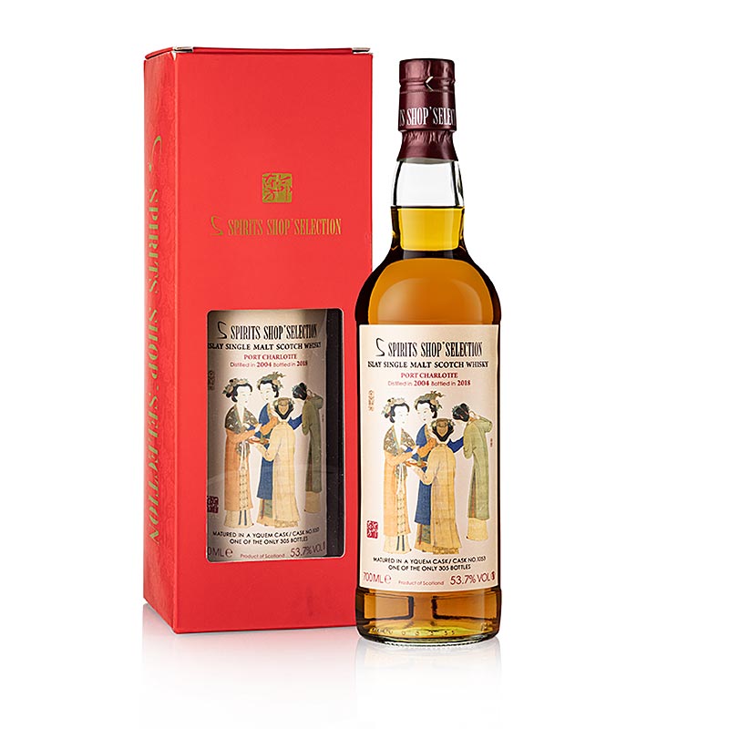 Single Malt Whisky Port Charlotte S Spirits 2004-2018 Yquem Cask, 53,7 % vol., 700 ml