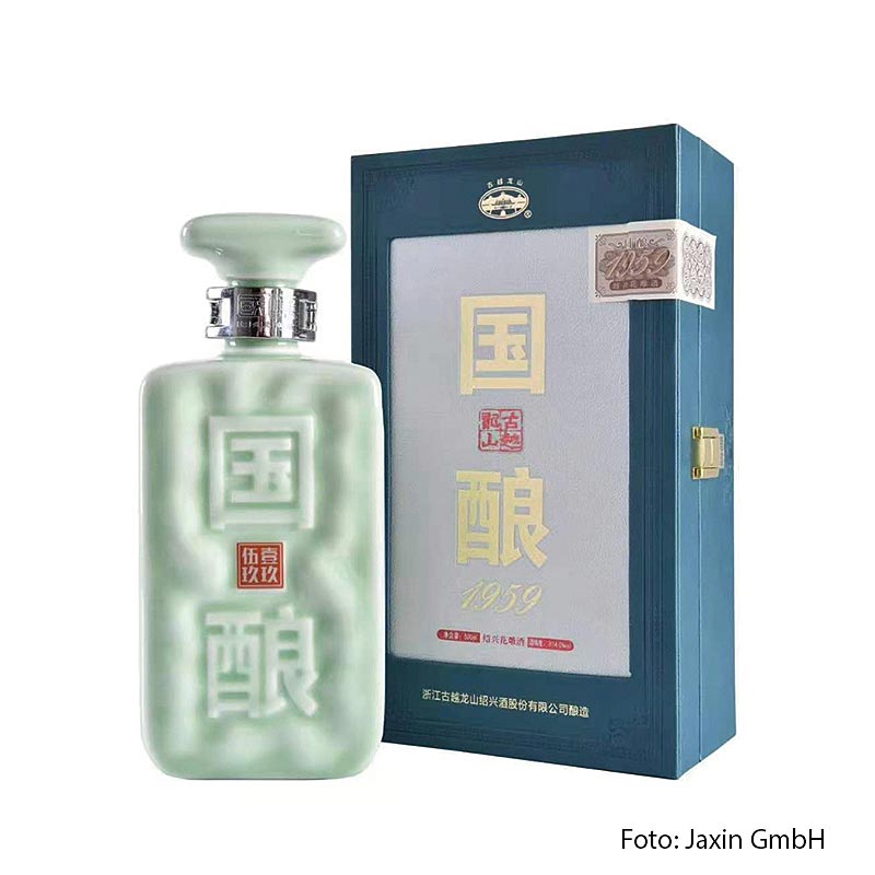 Shaoxing Guoniang 1959, Green Jade Gelber Reiswein, 15 % vol., China, 500 ml