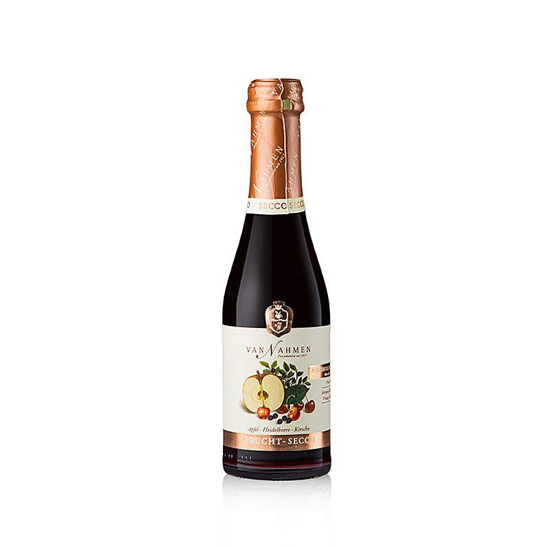 Van Nahmen Apfel-Heidelbeere-Kirsche Fruchtsecco, alkoholfrei, 200 ml