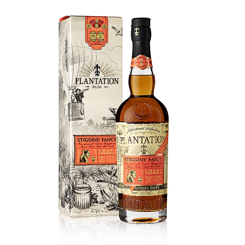 Plantation Pineapple Stiggins Fancy SMOKY, Rum & Ananas Spirituose, 40% vol., 700 ml