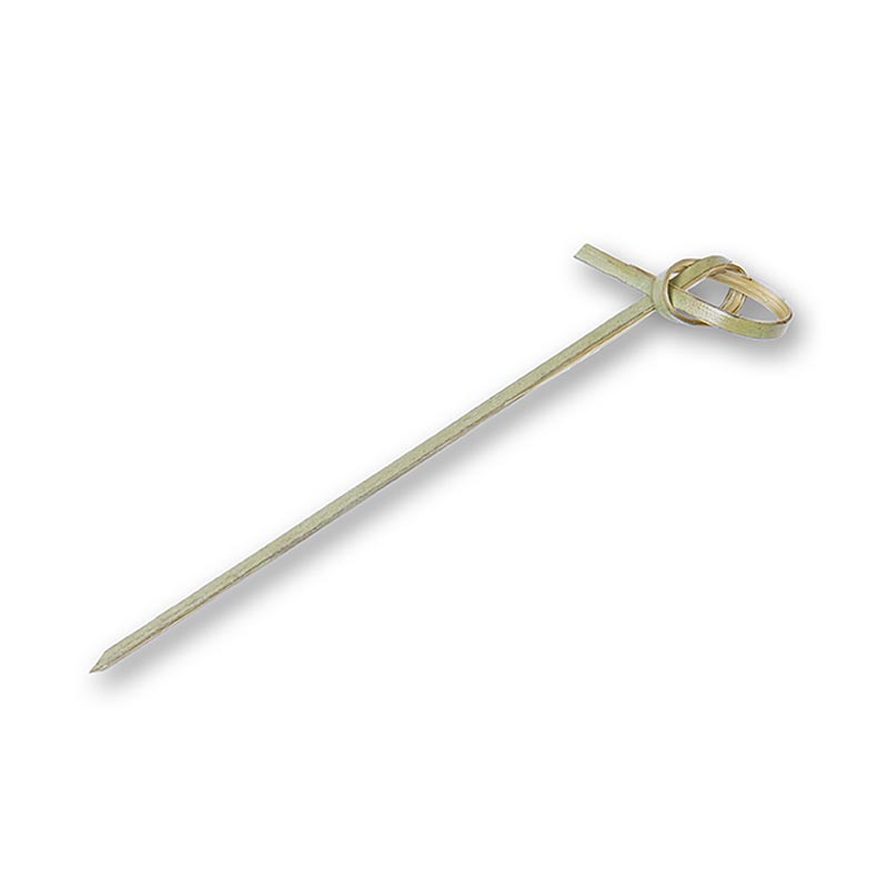 Bambusspiesse, mit Knotenende, grün, 10 cm, 250 St