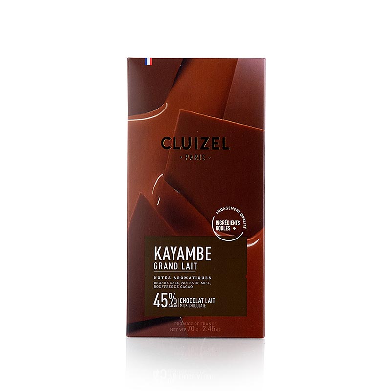 Plantagenschokoladentafel Kayambe 45% Milch, Michel Cluizel (12245), 70 g