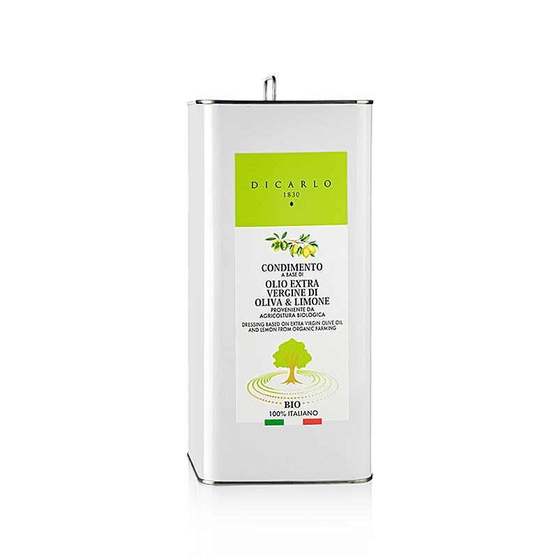 Natives Olivenöl Extra Di Carlo, mit Zitrone, BIO, 5 L