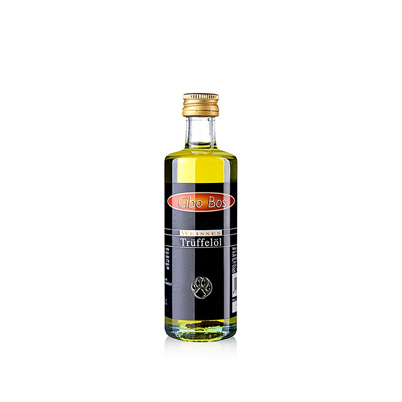 CIBO BOS Natives Olivenöl mit weissem Trüffelgeschmack (Trüffelöl), 60 ml