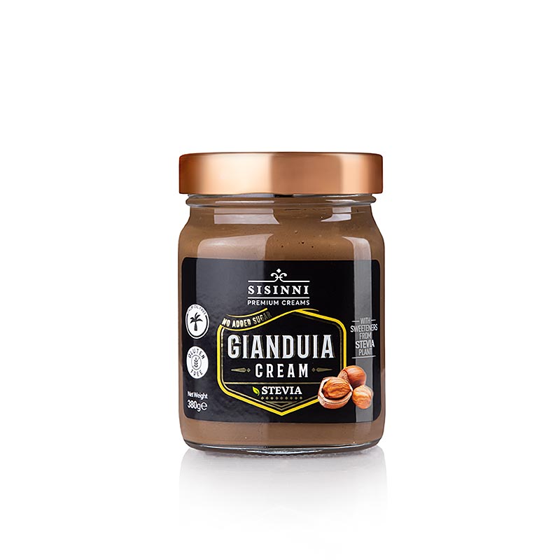 Sisinni - Gianduia Creme, Haselnusscreme mit Stevia, 380 g