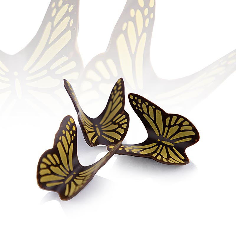 Schokoaufleger "Butterfly"(Schmetterling), dunkel, Dobla (77568), 286 g, 120 St