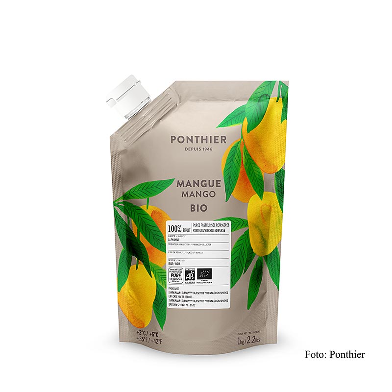 Ponthier Mangopüree, 100 %, BIO, 1 kg