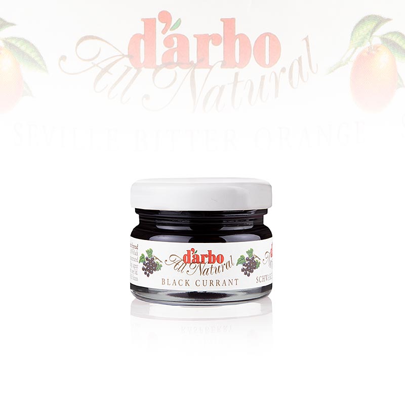 darbo - Schw. Johannisbeere Konfitüre (Cassis), Portionsgläser, 1,68 kg, 60 x 28 g