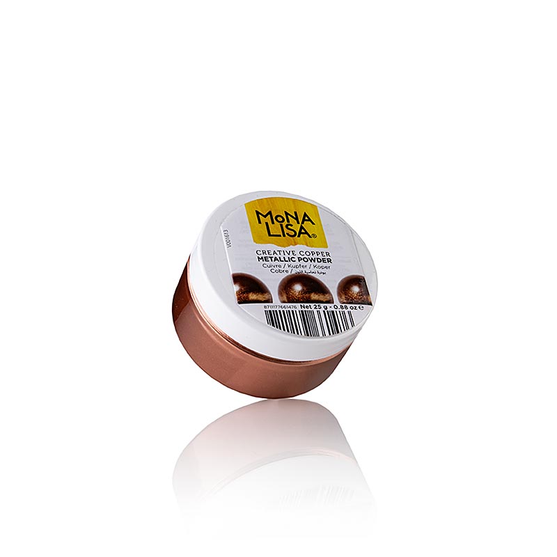 Lebensmittelfarbe Creative Powder Copper Glitzer Puder, glänzend Mona Lisa, 25 g