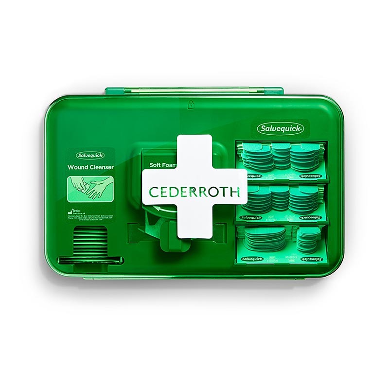Cederroth - Wound Care Dispenser, Pflaster Station, blau (51011009), 1 St