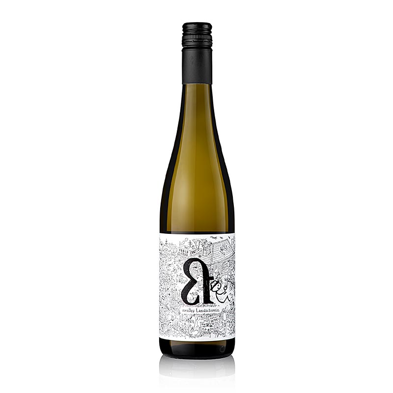 2022er Weißes Landschwein, trocken, 10,5 % vol., Lukas Krauß, BIO, 750 ml