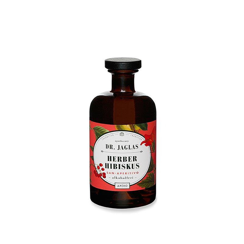 Dr. Jaglas - "Herber Hibiskus" San Aperitivo Apero, alkoholfrei, VEGAN, 500 ml