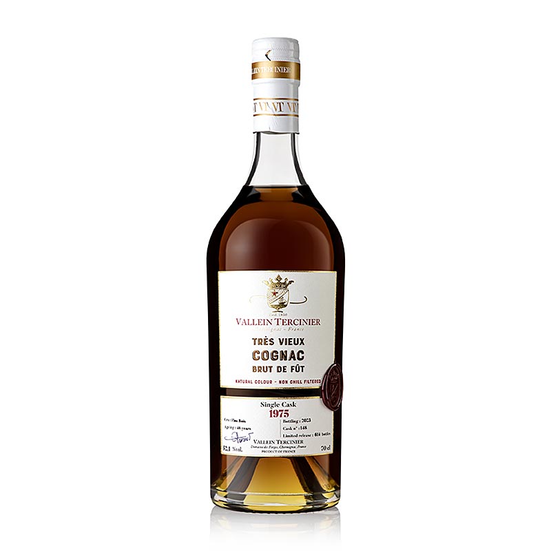 Vallein Tercinier Cognac 1975/2023 - 48 Jahre Single Cask, 52,1% vol., 700 ml