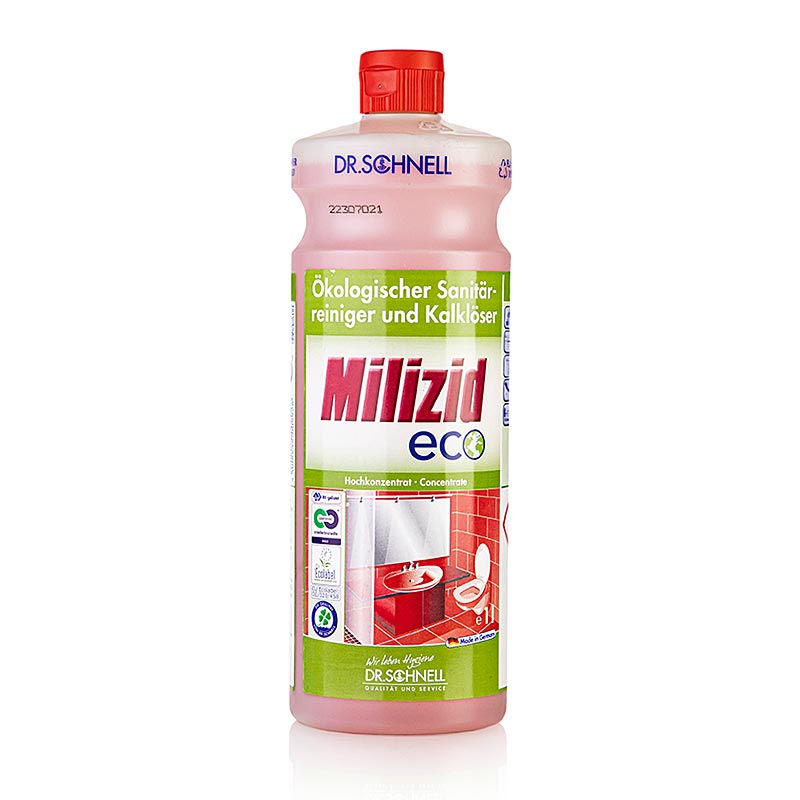 Dr. Schnell - Sanitärreiniger & Kalklöser Milizid Eco, Ökolog., Konzentrat, 1 L