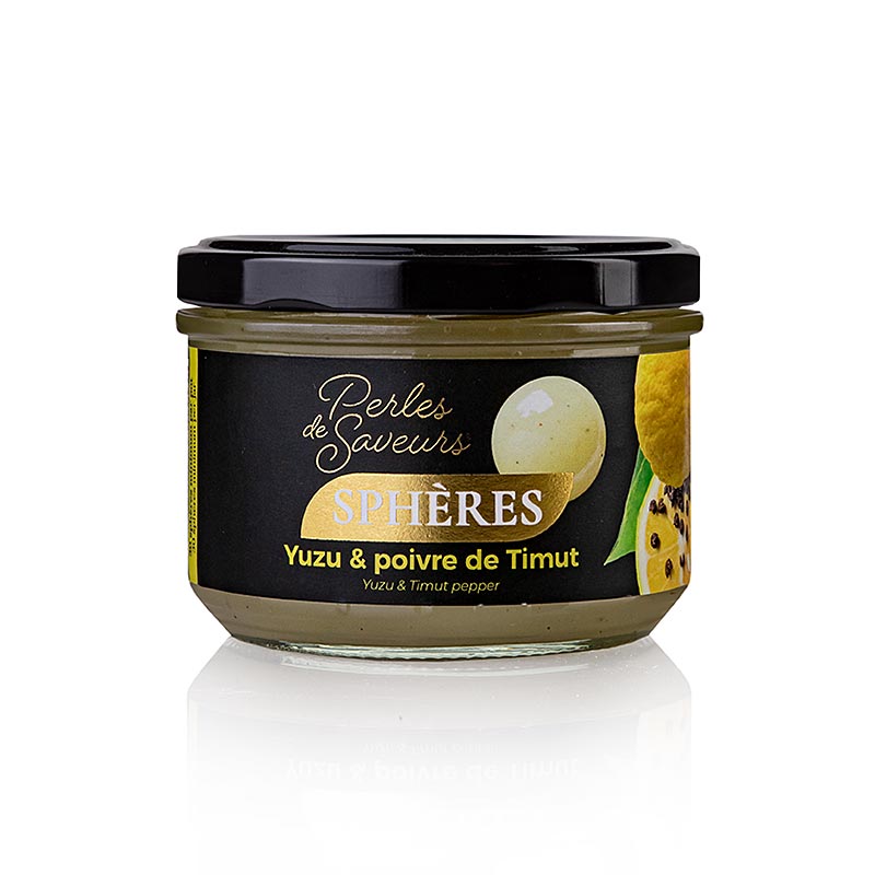 GlobeXplore - Früchtekaviar Sphären "Yuzu & Timut Pfe", 20mm Spherical, Perles de Saveurs, 220