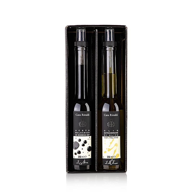 Set Opera - Aceto Balsamico di Modena & Natives Olivenöl Extra, Casa Rinaldi, 500 ml, 2 x 250 ml