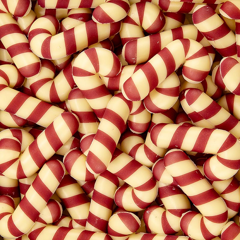 Schokoaufleger "Candy Cane / Zuckerstange", 44x22mm, Dobla (77629), 400 g, 120 St