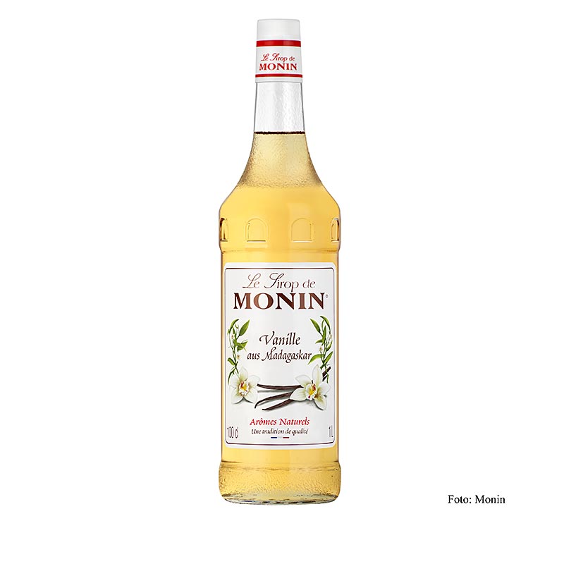 Monin Vanille Sirup 1:8, 1l, Glasflasche, 1 l